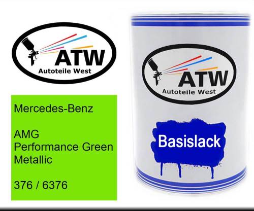 Mercedes-Benz, AMG Performance Green Metallic, 376 / 6376: 500ml Lackdose, von ATW Autoteile West.